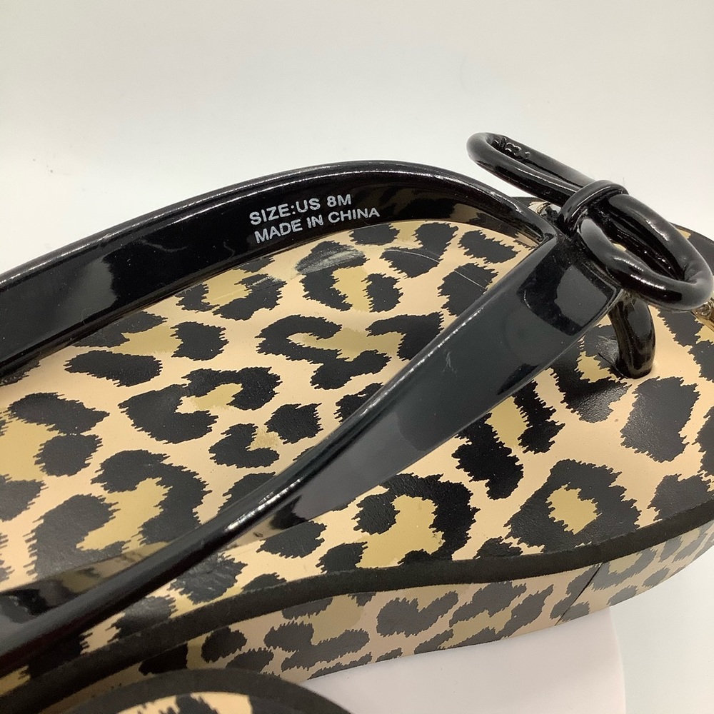 KATE SPADE ♠️ NEW YORK PLATFORM LEOPARD SANDAL - Picture 5 of 11